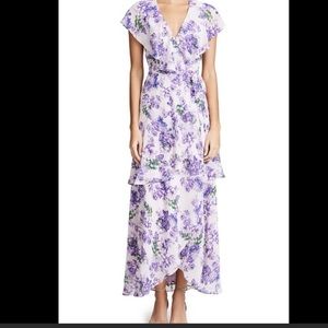 New, with tags never worn. WAYF layered maxi wrap dress size M